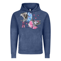 Vintage Denim Koalas With Tutu Vintage Hoodie - LillyAllenDesigns
