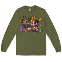 Army Green real dragon through christmas Long Sleeve Tee - CowhideDigitalArt