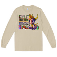 Mushroom real dragon through christmas Long Sleeve Tee - CowhideDigitalArt