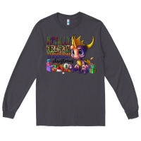 Smoke real dragon through christmas Long Sleeve Tee - CowhideDigitalArt