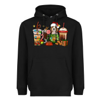 Black Christmas coffee cups with Beagle Heavyweight Hoodie - RanaPortraitStore