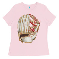 Bubblegum Pink Catchers Mitt Fa Element Ladies Tee - FaDigitalArtStudio