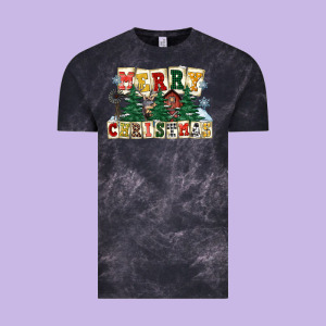 Merry Christmas Vintage Tee Designed By Fadigitalartstudio