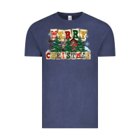 Vintage Denim merry christmas Vintage Tee - FaDigitalArtStudio