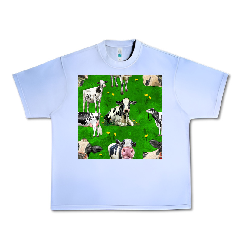 Holstein Cows Seamless Pattern Urban Heavy Tee by BundleAndBundleShop | Teevron
