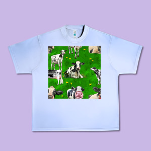 Holstein Cows Seamless Pattern Urban Heavy Tee Designed By Bundleandbundleshop