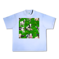 Grape Ice holstein cows seamless pattern Urban Heavy Tee - BundleAndBundleShop