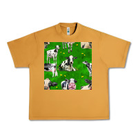 Peanut Butter holstein cows seamless pattern Urban Heavy Tee - BundleAndBundleShop