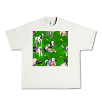 Pistachio holstein cows seamless pattern Urban Heavy Tee - BundleAndBundleShop
