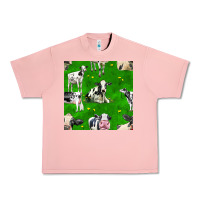 Salmon holstein cows seamless pattern Urban Heavy Tee - BundleAndBundleShop