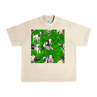Sandshell holstein cows seamless pattern Urban Heavy Tee - BundleAndBundleShop