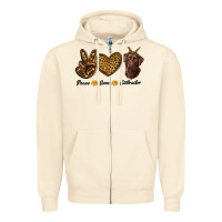 Sandshell peace love labrador Zipper Hoodie - RanaPortraitStore