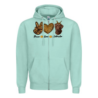 Peace Love Labrador Zipper Hoodie | Teevron