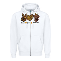 White peace love labrador Zipper Hoodie - RanaPortraitStore