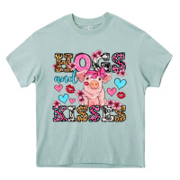 Arona hogs and kisses pig  olivia Heavy Core Tee - OliviaCreatesArt