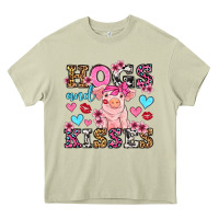 Mossy hogs and kisses pig  olivia Heavy Core Tee - OliviaCreatesArt