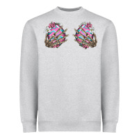 Heather Grey easter hands skeleton Heavyweight Sweatshirt - Jasminsmagicworld