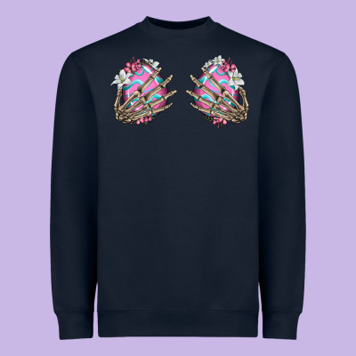 Easter Hands Skeleton Heavyweight Sweatshirt Designed By Jasminsmagicworld