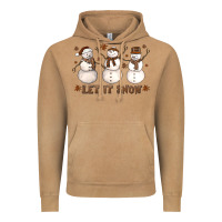 Vintage Camel Let It Snow Snowmen Vintage Hoodie - LillyAllenDesigns