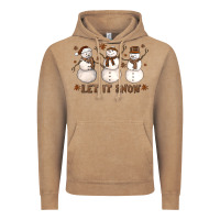 Vintage Coffee Let It Snow Snowmen Vintage Hoodie - LillyAllenDesigns