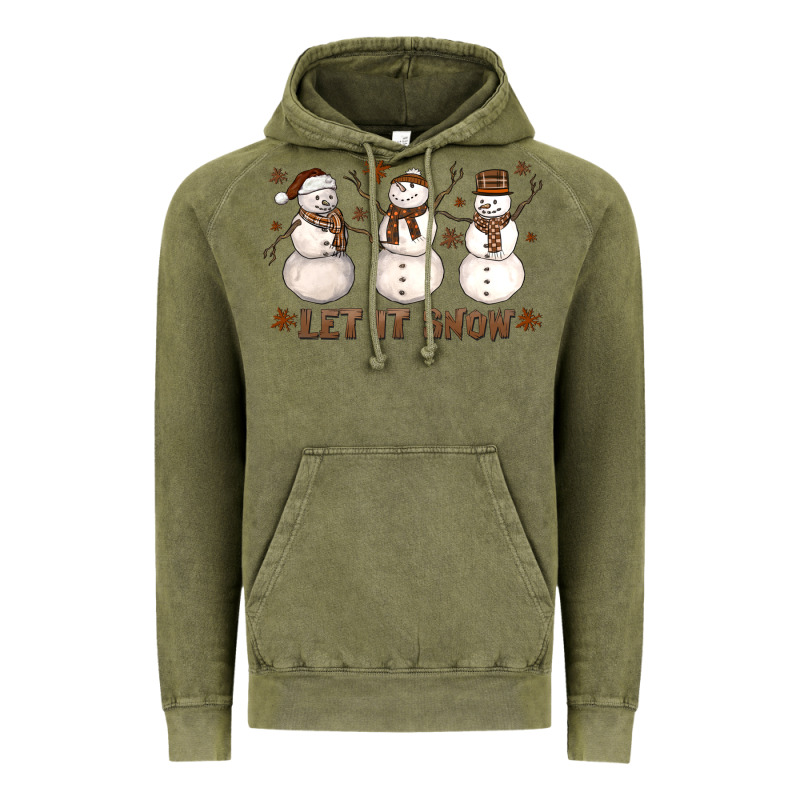 Let It Snow Snowmen Vintage Hoodie by LillyAllenDesigns | Teevron