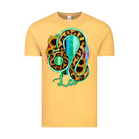Vintage Mustard Leo Zodiac Sign Sunflower Leopard Serape Vintage Tee - RanaPortraitStore