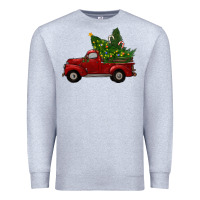 Heather Grey Christmas Trees With Truck Premium Sweatshirt - RanaPortraitStore