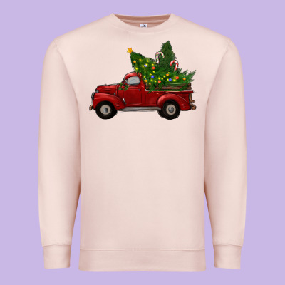 Christmas Trees With Truck Premium Sweatshirt Designed By Ranaportraitstore
