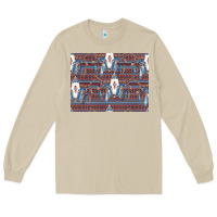 Mushroom Bull Skull Pattern Long Sleeve Tee - CowhideDigitalArt