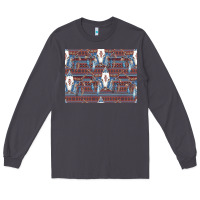 Smoke Bull Skull Pattern Long Sleeve Tee - CowhideDigitalArt