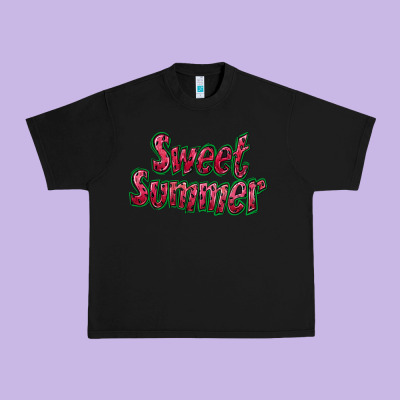Sweet Summer Watermelon Urban Heavy Tee Designed By Bundleandbundleshop