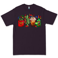 Plum Mexico Coffee Cups With Cactus And Tequila Bottle Premium Tee - FaDigitalArtStudio