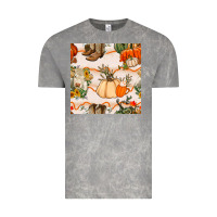 Cloud Rock fall heifer seamless pattern Vintage Tee - BundleAndBundleShop
