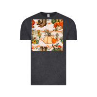Vintage Black fall heifer seamless pattern Vintage Tee - BundleAndBundleShop