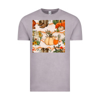 Vintage Zinc fall heifer seamless pattern Vintage Tee - BundleAndBundleShop