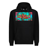 Black dreamer with butterfly and tie dye  licance  plate Premium Hoodie - Artiststas