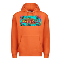 Carrot dreamer with butterfly and tie dye  licance  plate Premium Hoodie - Artiststas