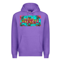 Purple dreamer with butterfly and tie dye  licance  plate Premium Hoodie - Artiststas