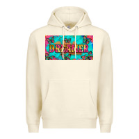 Sandshell dreamer with butterfly and tie dye  licance  plate Premium Hoodie - Artiststas
