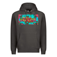 Smoke dreamer with butterfly and tie dye  licance  plate Premium Hoodie - Artiststas