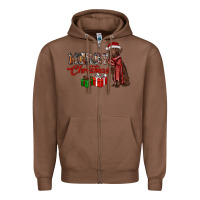 Chestnut merry christmas labrador retriever Zipper Hoodie - RanaPortraitStore