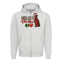 Dove Grey merry christmas labrador retriever Zipper Hoodie - RanaPortraitStore