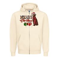 Sandshell merry christmas labrador retriever Zipper Hoodie - RanaPortraitStore