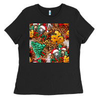 Black christmas donkeys Ladies Tee - FaDigitalArtStudio
