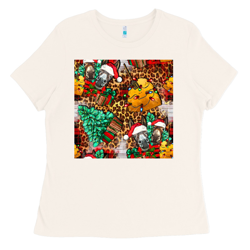 Christmas Donkeys Ladies Tee by FaDigitalArtStudio | Teevron