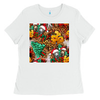 White christmas donkeys Ladies Tee - FaDigitalArtStudio