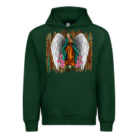 Forest Green lady of guadalupe Urban Hoodie - Jasminsmagicworld