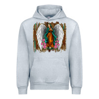 Heather Grey lady of guadalupe Urban Hoodie - Jasminsmagicworld