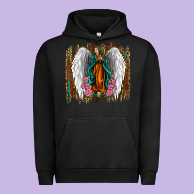 Lady Of Guadalupe Urban Hoodie Designed By Jasminsmagicworld