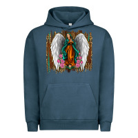 Pigment Midnight Navy lady of guadalupe Urban Hoodie - Jasminsmagicworld